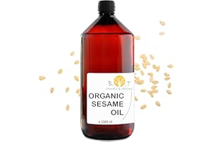 B.O.T cosmetic & wellness - Bio-Sesamöl 100% natürlich & kaltgepresst | Haut-, Haar- & Massagepflege | Anti-Aging & Feuchtigkeitspflege | DIY Kosmetik 1000 ml