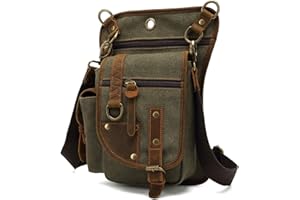 FANDARE Zaino Monospalla Drop Leg Uomo Zaino Donna Coscia Marsupio Zaino Spalla Borsa a Tracolla Tela Sling Bag Borsa Sportiva per Moto Escursionismo Ciclismo Scuola Università Trekking Viaggio