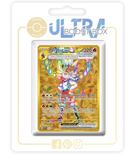 My-booster Pokémon Boosterschachtel (SWSH075) – 10 Französische Karten, Inkl. Ultra Rare Wie „Dunkles Garados“