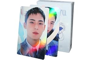 PYAJUU Seventeen Photocards Kpop Seventeen Laser Photocard Photocards with Holo Effect 50PCS Seventeen Lomo Cards Gift for Fans Daughter Seventeen Birthday Party Decoration Kpop Gift Set (Mingyu)