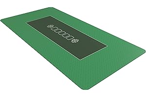 Bullets Playing Cards, Poker Mat 180x90cm green, Texas Hold'em Table Top Layout