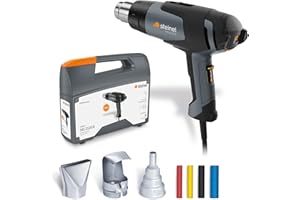 Steinel Zestaw walizek HG 2120 E, w tym 3 dysze i węże termokurczliwe, opalarka 2200 W, kabel 2,2 m