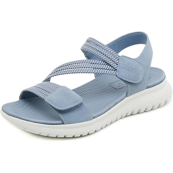 Meik Mangni Sandales Femme Slim Bout Ouvert - Sandales Orthopédiques Confortables Arch Fit, Respirantes, 36-42 EU
