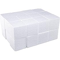 Blocchi Di Polistirolo Per Fai Da Te - 30x10x5 Cm, Bianco, 6 Pezzi