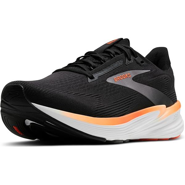 BROOKS Ghost 17 Herensneakers, 42,5 EU, Blazing Orange Yellow Ebony, 42.5 EU