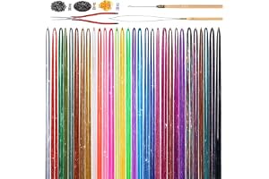 SUXUMHAO 122 cm glitter hårförlängningar kit, 30 färger, med verktyg - värmebeständiga älva hårtillbehör för kvinnor, flickor