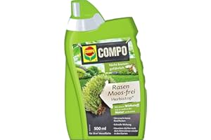 COMPO Herbistop Lawn Moss Killer, Fights Moss and Algae, Concentrate, 500 ml