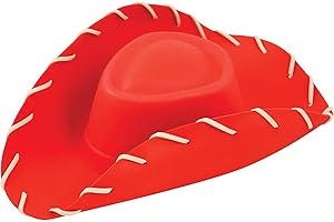 HENBRANDT Dorośli Eva czerwony kapelusz kowbojski Toy Story kostium akcesoria