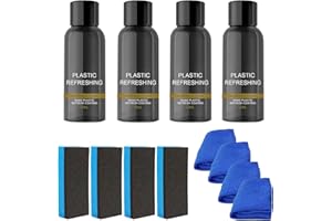 ZANLION 30/50 ML Plastic Revitalizing Coating Agent, Nano Plastic Refreshing Coating, Plastic Parts Refurbish Agent Car Exterior Restorer Auto Interior Retreading (4 Pcs 30 ML Set)
