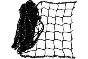 HAMBURGER TAUWERK-FABRIK EST. 1901 Netz, Universal Schutznetz Schwarz - Breite: 0,6m Meterware (Preis pro Meter) - Made in Germany, Sicherheitsnetz, Balkonnetz, Rausfallschutz Hochbett, Relingsnetz