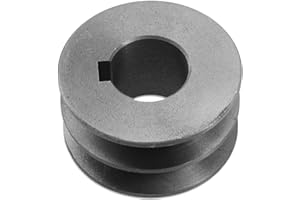 DRHOMEAM Polea de correa en V Tipo A Motor de polea de doble ranura Accesorios de herramientas eléctricas de hierro fundido, 72 x 31 x 24 mm, adecuado para una correa tipo V, correa dentada (56 x 30 x 24 mm)