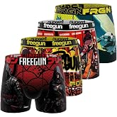 FREEGUN Men's Multisport Boxer Briefs, Men's Underwear, Non-Slip Belt, Stretch (Pack of 4)