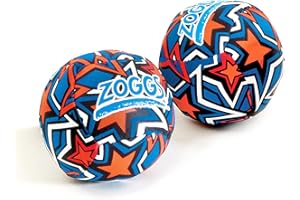 Zoggs Unisex Baby (Set of 2) Kids Water Friendly Neoprene Covered Splash Balls, Orange/Blue, Set 2 UK