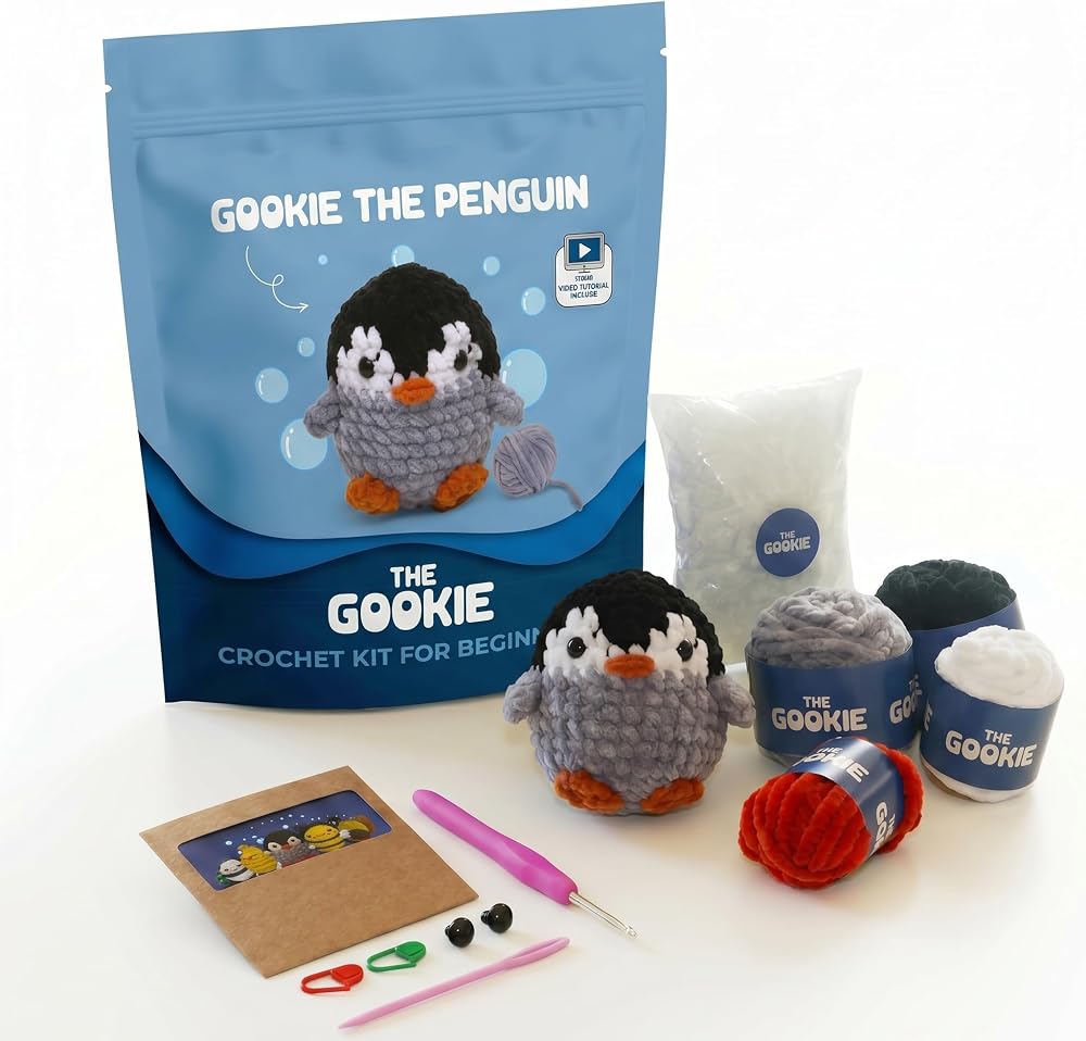 Penguen Amigurumi Tığ Kiti Amigurumi Seti