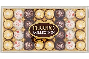 Ferrero Assortiment de chocolat rond noir, ferrero rocher, raffaello - La boite de 32 pièces, 359g