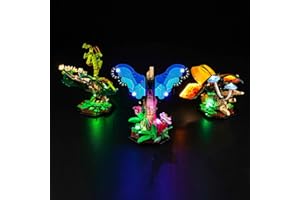 BrickBling Zestaw świateł LED do Lego 21342 The Insect Collection (nie Lego), zestaw oświetlenia dekoracyjnego do Lego The Insect Collection kreatywnych zabawek