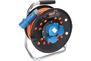 KALLE DAS KABEL Avvolgicavo da campeggio CEE H07BQ-F 3G 2,5 mm² EXTREME SIGNAL 25 metri