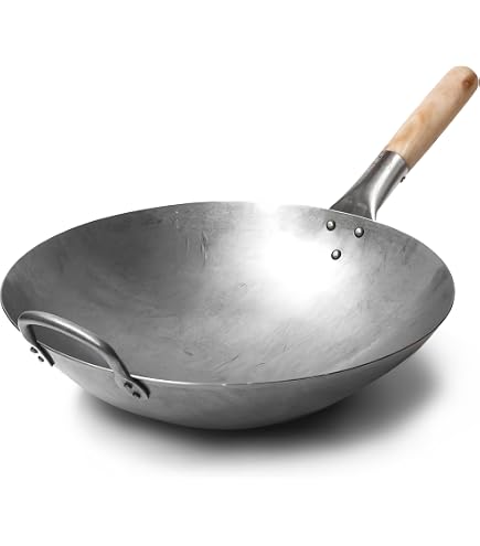 WOK En Acier Inoxydable 18/10 Bugatti Cucina Italiana | Diamètre 30 Cm | Compatible Toutes Plaques Et Four