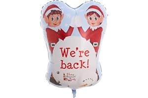 Toyland® Elves Behavin Badly 'We're Back' Naughty Elf Foil Balloon - Christmas Party Decorations - Christmas Balloons