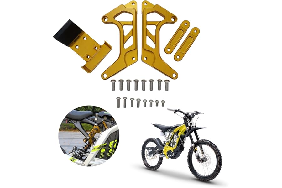 IUVWISN Gold Motorcycle Seat Extender Riser for Surron Sur Ron Light Bee X/S Segway X260 X160,Lift by 2.36" Move Back 1.38",7075 Aluminum Alloy