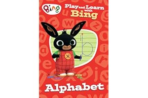 Play and Learn with Bing Alphabet: Bing-themed educational activity book for pre-schoolers learning about letters.