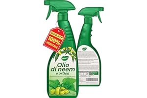 Gardemia Olio di Neem e Ortica per Piante 750ml Spray Azione Naturale Sgradito a Insetti come Afidi Cocciniglia Zanzare Pulci Pidocchi Abbinabile a Insetticida Repellente per Piante Giardino Alberi