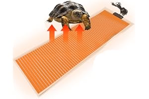 MENAYODA Tappetino riscaldante per terrario, 80 cm x 28 cm, 45 W, temperatura regolabile, per rettili, tartarughe, serpenti, lucertola