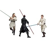 Hasbro Star Wars Black Series Qui-Gon Jinn, Darth Maul, Obi-Wan Kenobi Aksiyon Fig&uuml;r Seti (The Phantom Menace)