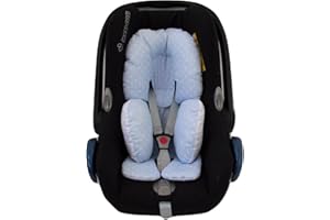 BORDA Y MÁS Riduttore universale REVERSIBILE per maxi cosi, gruppo 0, il seggiolino auto o il passeggino. Disponibili in vari modelli e colori. (Stelle Celeste)