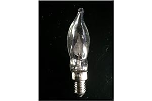 PREMIER DECORATIONS Lot de 4 x ampoules de rechange de haute qualité avec flamme vacillante pour décorations de Noël, 1,5 W, 230 V, avec culot à vis E10 RF7