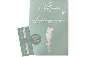 Kunterbuntspecht Rezeptbuch zum selber schreiben DIY Meine Lieblingsrezepte Kochbuch Backbuch im praktischen Format Softcover A5 14,8 x 21 cm