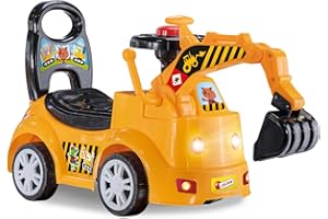 LISCIANIGIOCHI Lisciani Giochi - Carotina Ride on Bulldozer