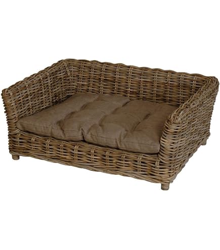 Prinzessinnen-Erdbeer Hundebett Mit Baldachin – Handgefertigt, Aus Baumwolle, Mit Süßigkeiten-Kissen, Größe S (50x30x50 Cm)