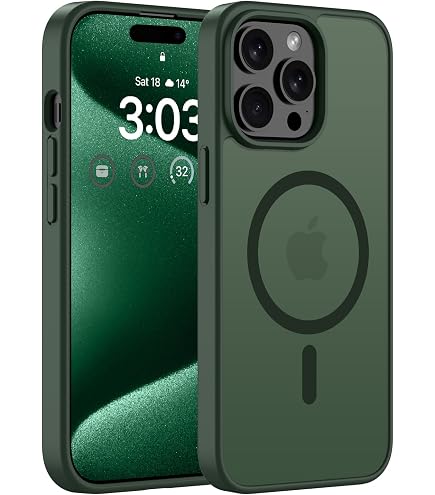 Custodia Rugged iPhone 15 Pro Verde Bosco: Protezione Totale 360