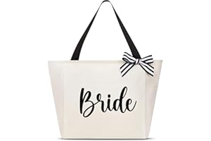 Vavabox Bridemaid Gifts, Mrs Tote Bag for Women, Bridal Shower Gifts for Bride, Wedding Bachelorette Bride Gifts Handbag Gifts for Her