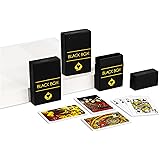 Black Box Premium Black Box Plastic Playing Cards, Bridge Size, Regular Index, Pack of 3