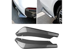 JNNJ 2 Diffuseurs Arrière Universels en Fibre de Carbone, Recherche Voiture, Garniture de Pare-Chocs Autocollant à Lèvres