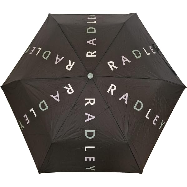 RADLEY Happy & Smile Telescopic Folding Umbrella in Sapphire Blue