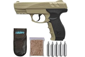 Outletdelocio.. Pistola perdigon Gamo GP-20 Desert. 4,5mm + Funda + balines + Bombonas co2. 23054/29318/13275