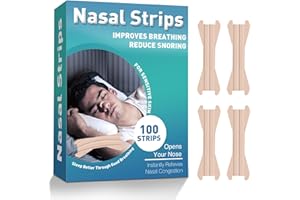 NNPCBT Cerotti Nasali, 100 Pezzi di Strisce Nasali Anti Russamento per Smettere di Russare e Alleviare la Congestione Nasale, Cerotti Naso che Migliorano la Respirazione per lo Sport e il Sonno