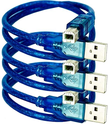 Arduino Official 1M USB Cable [TPX00132] - Cable USB de 1 m de Alta Calidad para conectar Tus proyectos, Compatible con Todas Las Placas y Accesorios