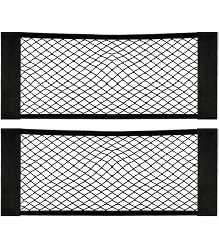VZU Gepäcknetz Set 45x25cm - 2 Stück Elastische Kofferraumnetze Für Auto