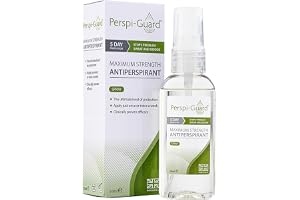 Perspi-Guard Antiperspirant Spray, maximal effektivitet, deodorant för överdriven svettning och hyperhidros - deodorant för män och kvinnor - varar upp till 5 dagar - ej rökt (50 ml)