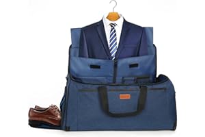 FAIRWIN Suit Bag 60L, Travel Garment Bags, Suit Carriers for Men Women for Travel, Suit Travel Bags for Men Women, Waterproof and Anti-Scratch Duffel Bag Suitable for Business Travel, Sports(Blue)