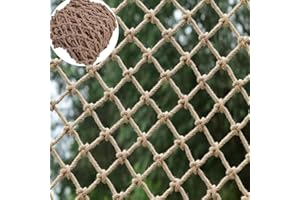 KACQIYT Filet Corde Filet pour Escalier Filet de Protection Enfant Filet Securite Balcon Filet de Protection Anti Chute Photo Filet de Chanvre Décoratif Mural Filet de Plafond de Cloison