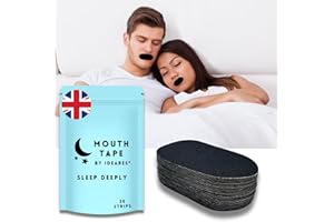 Ideares Mouth Tape for Sleeping | 30 Pcs Premium Sleep Strips | Snoring Aid | Anti-Snoring Sleep Tape | Improved Nasal Breathing | Anti Snoring Device