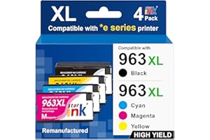 Starink 963XL Multiapck kompatybilny z HP 963 XL HP 963XL Multipack, HP Officejet Pro 9010, 9012e 9012e, 9020, 9020e, 9014, 9014e, 9015, 9015e, 9019e, 9022e 90222 e Niebieski Megenta Żółty Czarny, 4 P