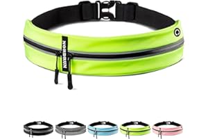 Nordrun® Marsupio Running Uomo & Donna, marsupio corsa Impermeabile - per Corsa, Sportivo, Trekking, Sport, Fitness, Jogging - marsupio running Cintura Palestra - per Tutti Cellulare (Verde)
