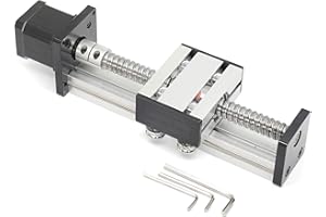 Zeberoxyz 1 tornillo de bola de guía lineal SFU1605 con motor paso a paso NEMA17, longitud de carrera efectiva de 150mm para DIY CNC Router Parts X Y Z Actuador de etapa lineal (tamaño: 150mm)