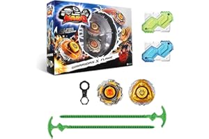Infinity Nado Spinning Tops for Kids Metal Toy Boys, Battle Tops Spinning Top Launcher Toy Boys, Spinning Tops Boys od 5 lat, Infinity Nado Battle Buddy Blast Flame Game